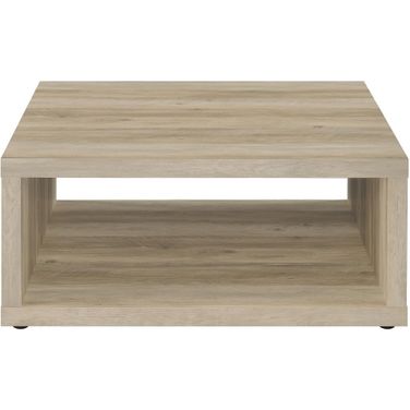 Frisco Square Engineered Wood Coffee Table In Distressed Pine