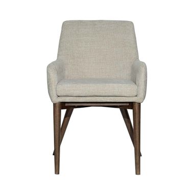 Fritz Arm Dining Chair Set of 2 In Taupe