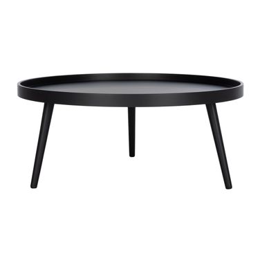 Fritz Black Round Tray Top Coffee Table