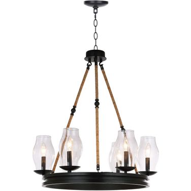 Fritz Bonze 25 Inch Adjustable Chandelier