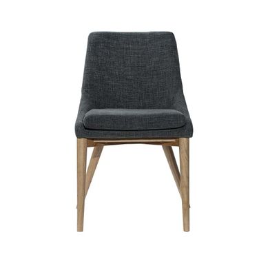 Fritz Side Dining Chair Set of 2 In Slate and Natural