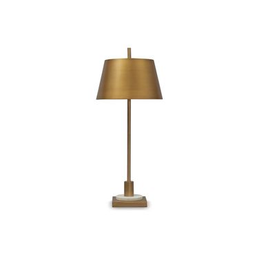 Fritzburn Table Lamp In Gold/White