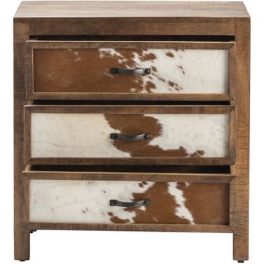 Ft. Worth Chest In White and Brown