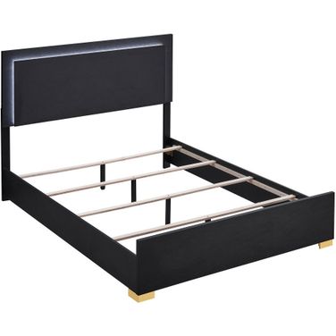 Marceline Full Bed with LED Headboard Black