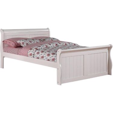 Full Sleigh Bed White