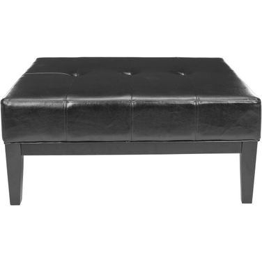 Fulton Black 36 Inch Square Cocktail Ottoman HUD8237B