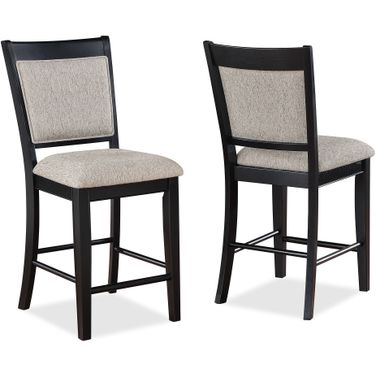Fulton Counter Height Chair Set of 2 In Light Gray