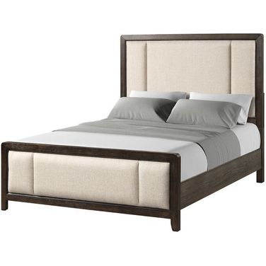 Fulton King Panel Bed In Heritage Brown
