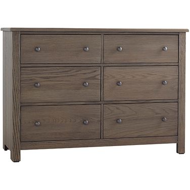 Fundamentals 6 Drawer Dresser In Grey