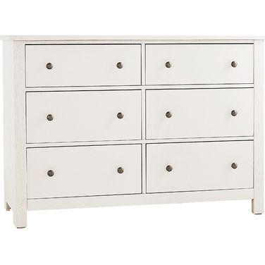 Fundamentals 6 Drawer Dresser In White