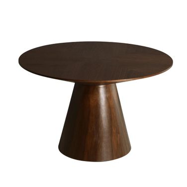 Fynix Modern Dining Table In Walnut
