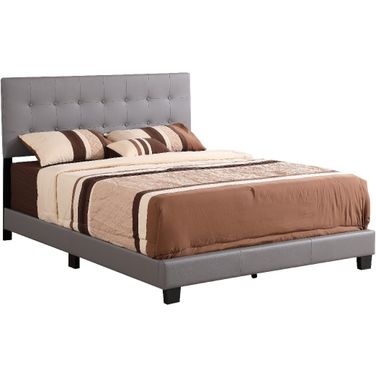 Glory Furniture Caldwell Queen Bed, Light Gray