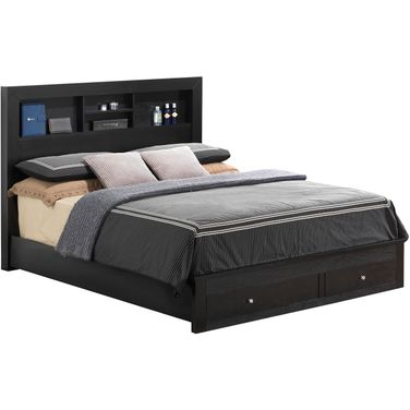 Glory Furniture Full Storage Bed in Black G2450D-FSB2