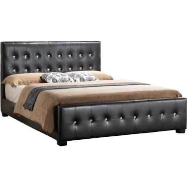 Glory Furniture G2583 King Upholstered Panel Bed in Black