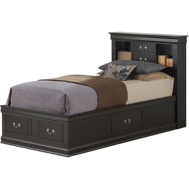 Glory Furniture G3150 Twin Storage Bed in Black