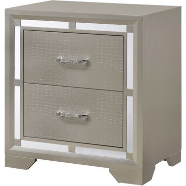 Glory Furniture Alana Nightstand, Champagne