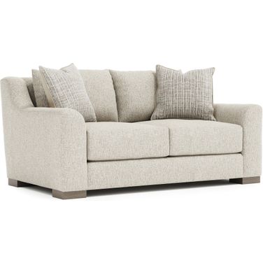 Gabi Fabric Loveseat In Beige
