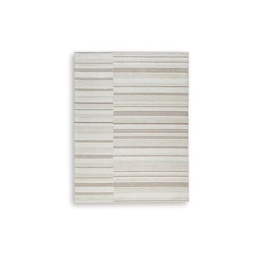 Gadence 7'8" x 10' Area Rug In Ivory and Tan