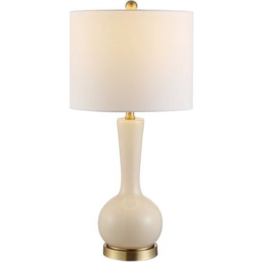 Gaetna Glass Table Lamp in Ivory