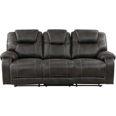 Gainesville Double Reclining Sofa In Brown
