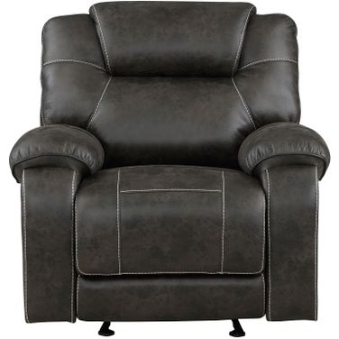 Gainesville Glider Reclining Chair In Brown