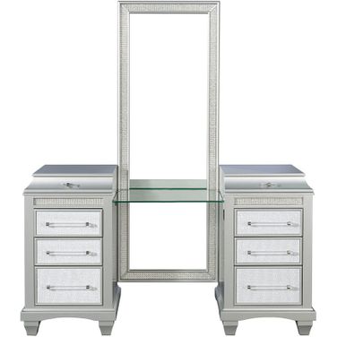 Galea Vanity with Stool In Gray