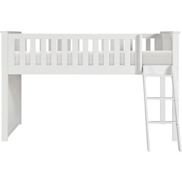 Galen Twin Low Loft Bunk In White