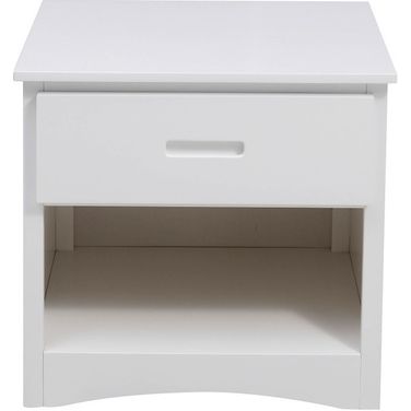 Galen White 2 Drawer Nightstand