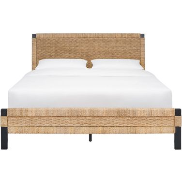 Galen Woven Banana Stem Bed In Natural/Black - SFV1300A-Q-2BX