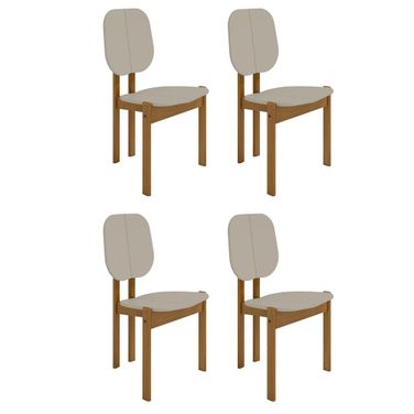 Gales Dining Chair Set of 4 In Greige