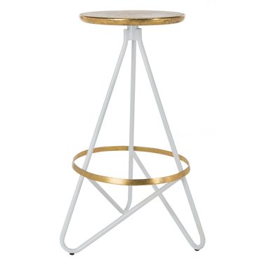 Galexia Bar Stool in Gold