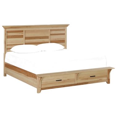 Gallagher California King Storage Bed In Natural Hickory