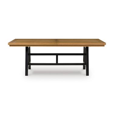 Galliden Dining Extension Table In Black and Brown