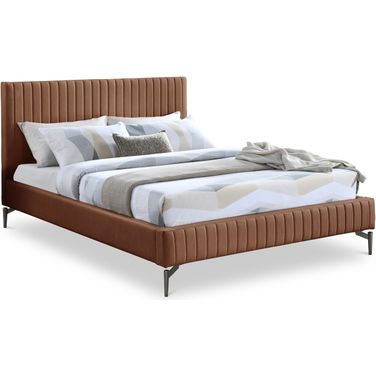 Gallo Vegan Leather Full Bed In Cognac
