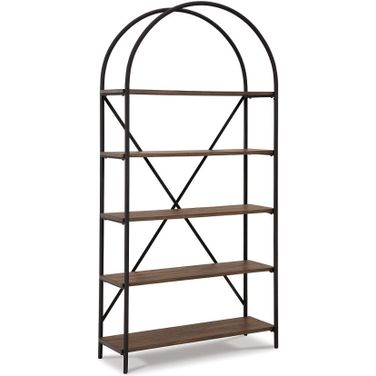 Galtbury Brown/Black Bookcase