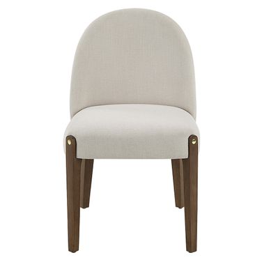 Gamarya Side Chair Set of 2 In Beige and White
