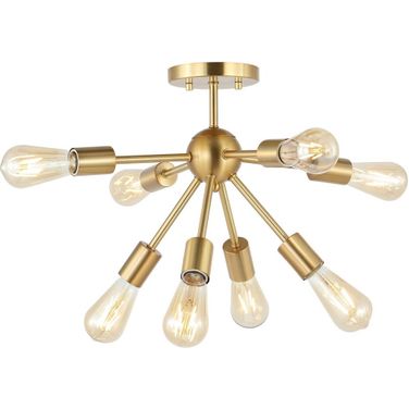 Gannet Flush Mount in Gold