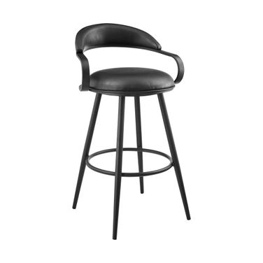 Gardenia 26 Inch Swivel Counter Stool In Vintage Black