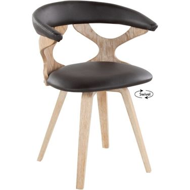 Gardenia Chair In White and Brown
