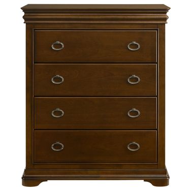 Garland 4-Drawer Bedroom Chest of Drawers In Brown Cherry