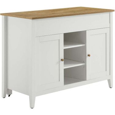 Garland Kitchen Island In Oak and White
