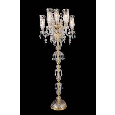 Garnier - 7 Light Floor Lamp - Gold