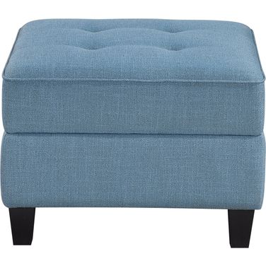 Garren Ottoman with Storage In Blue