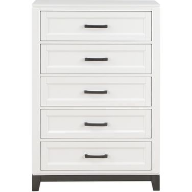 Garretson Bedroom Chest In Gray and White