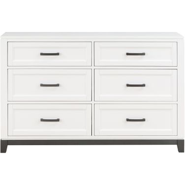Garretson Dresser In Gray and White