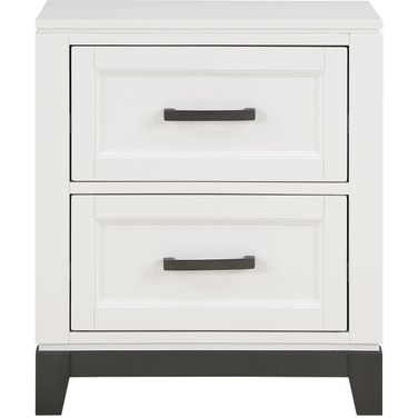 Garretson Night Stands In Gray and White