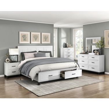 Garretson Platform Bedroom Set with Footboard Storage