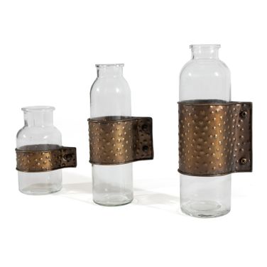 Garrett Table Vases Set of 3 In Bronze