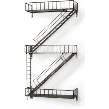 Gastown 42 Inch Wall Mounted Fire Escape Shelf