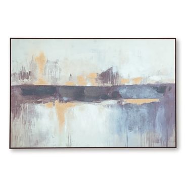 Gatesford Wall Art In Blue/White/Tan